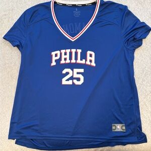Fanatics Blue PHILA #25 V-Neck Women's Jersey